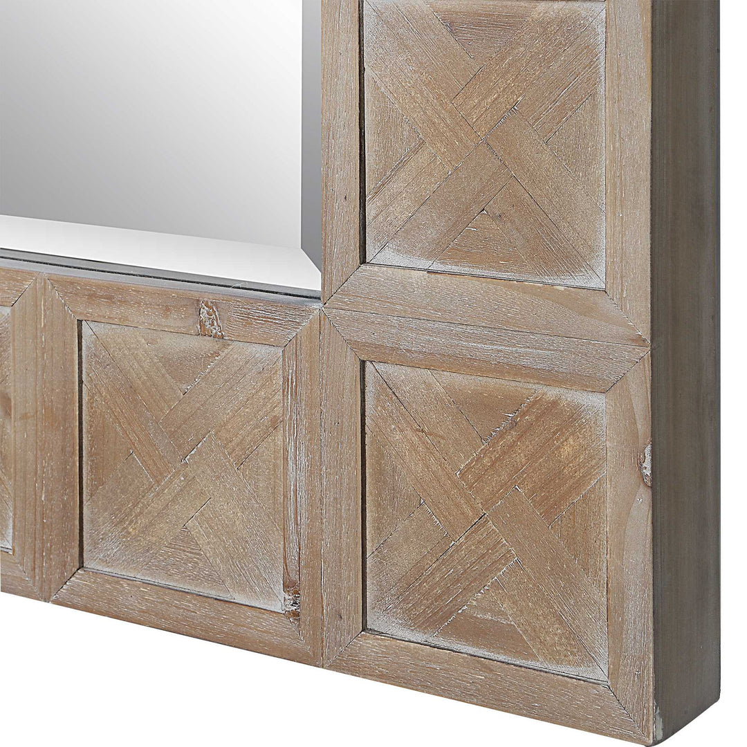 Ranahan - Rustic Farmhouse Mirror - Light Brown