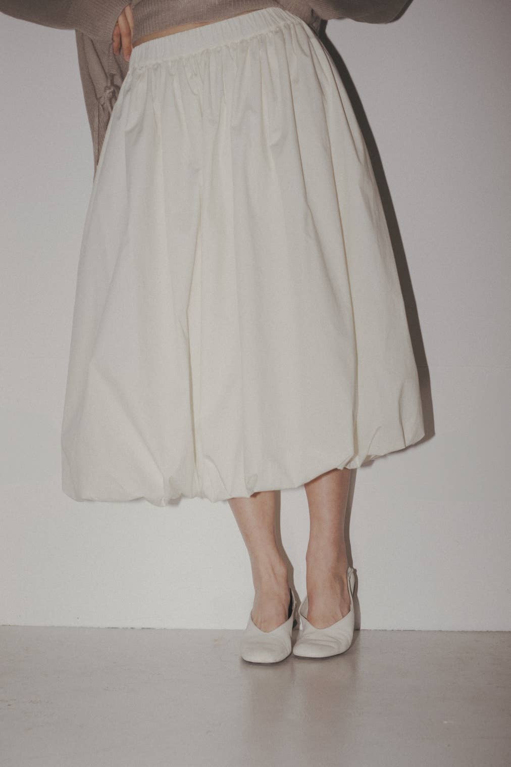 The Bella Skirt | Midi Bubble Skirt: BLACK / LARGE