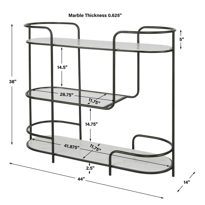 Trolley Bar - Console - Black