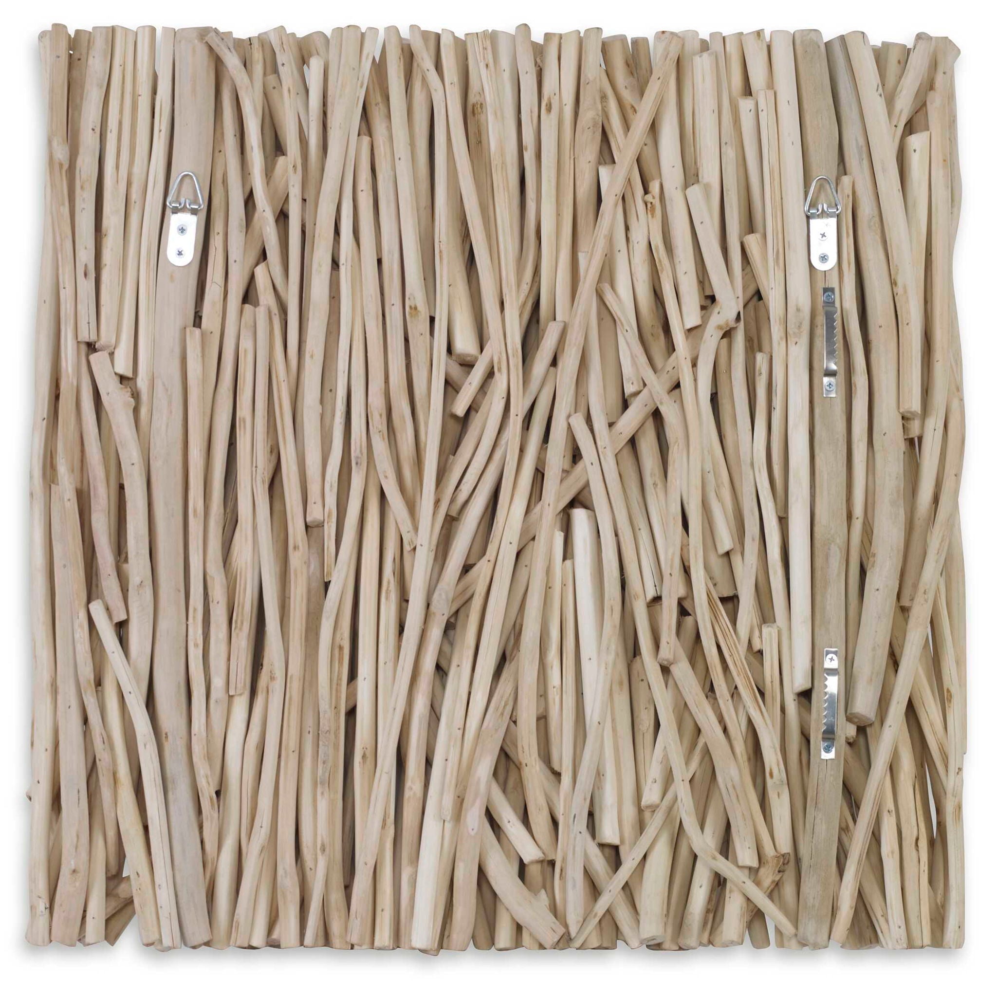 Gathered Teak - Square Wood Wall Decor