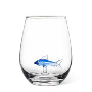 Shark Icon Stemless Wine Glass-4.5"H(20oz)