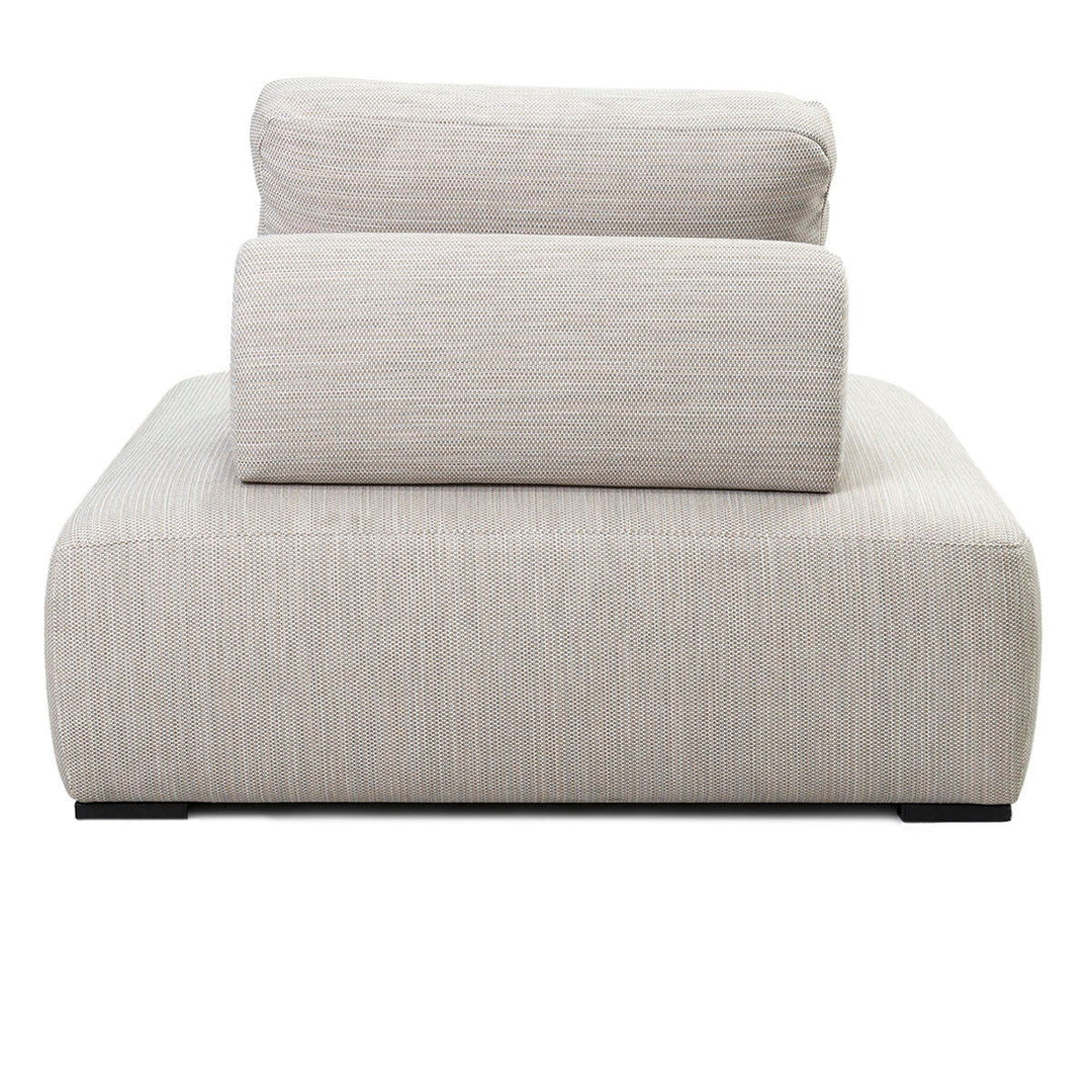 Nico - Outdoor Square Lounge Chair - Light Gray