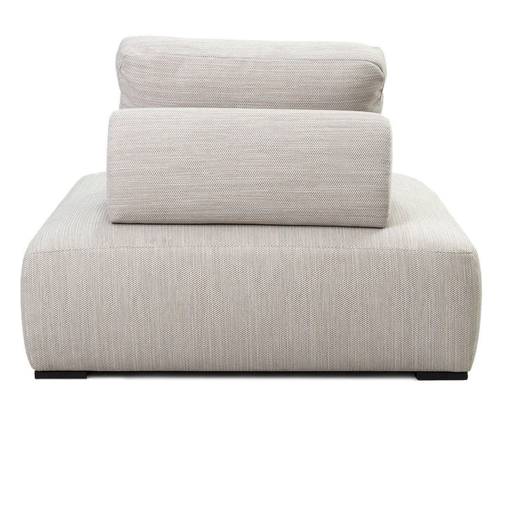 Nico - Outdoor Square Lounge Chair - Light Gray