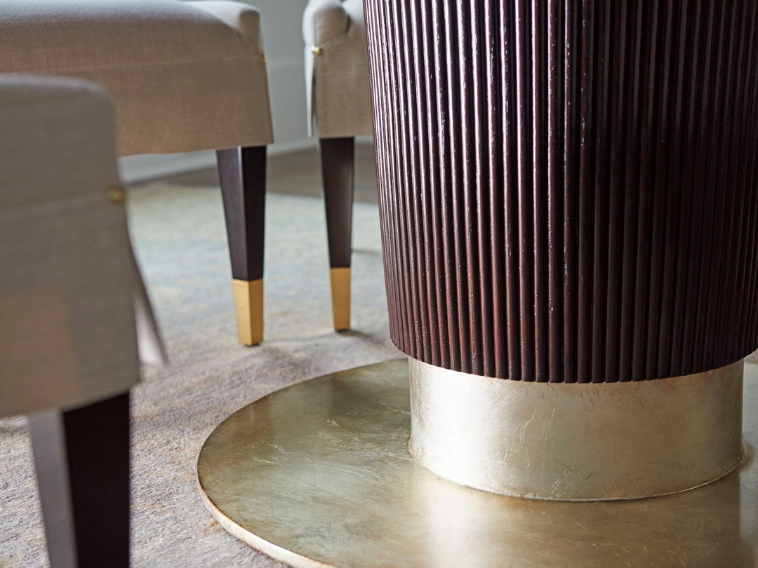 Carlyle - Waldorf Round Dining Table - Dark Brown