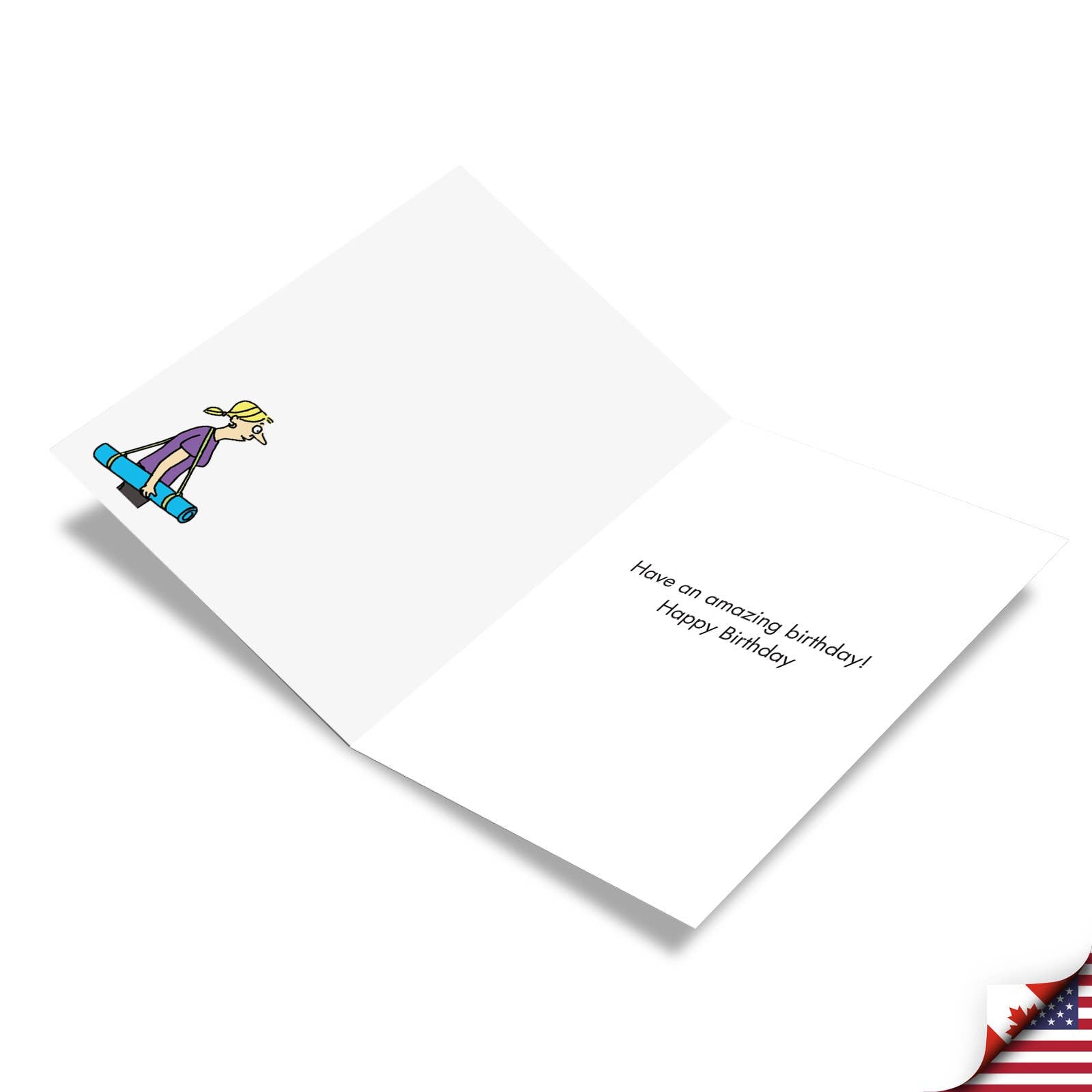 NobleWorks - Yoga Mat Greeted Birthday Card