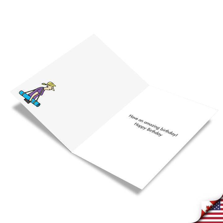 NobleWorks - Yoga Mat Greeted Birthday Card