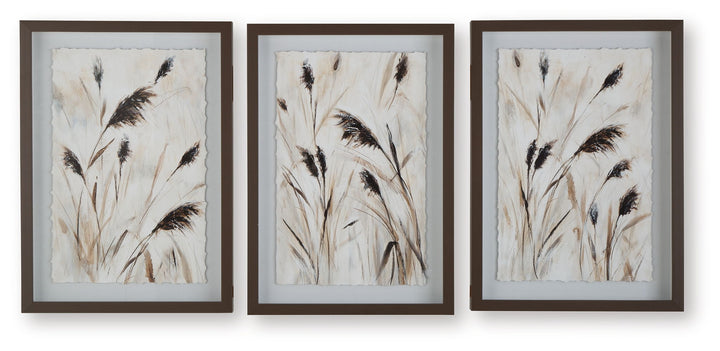 Honslow - Brown / Black / White - Wall Art Set (Set of 3)