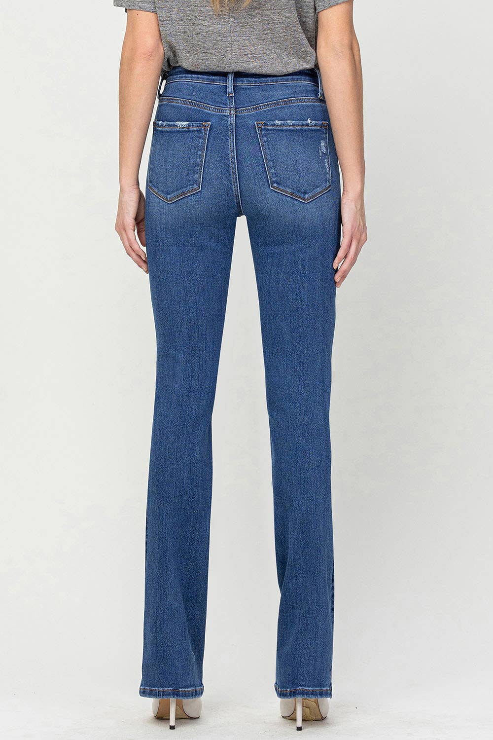 HIGH RISE BOOTCUT JEANS V3205: SHINING / 28