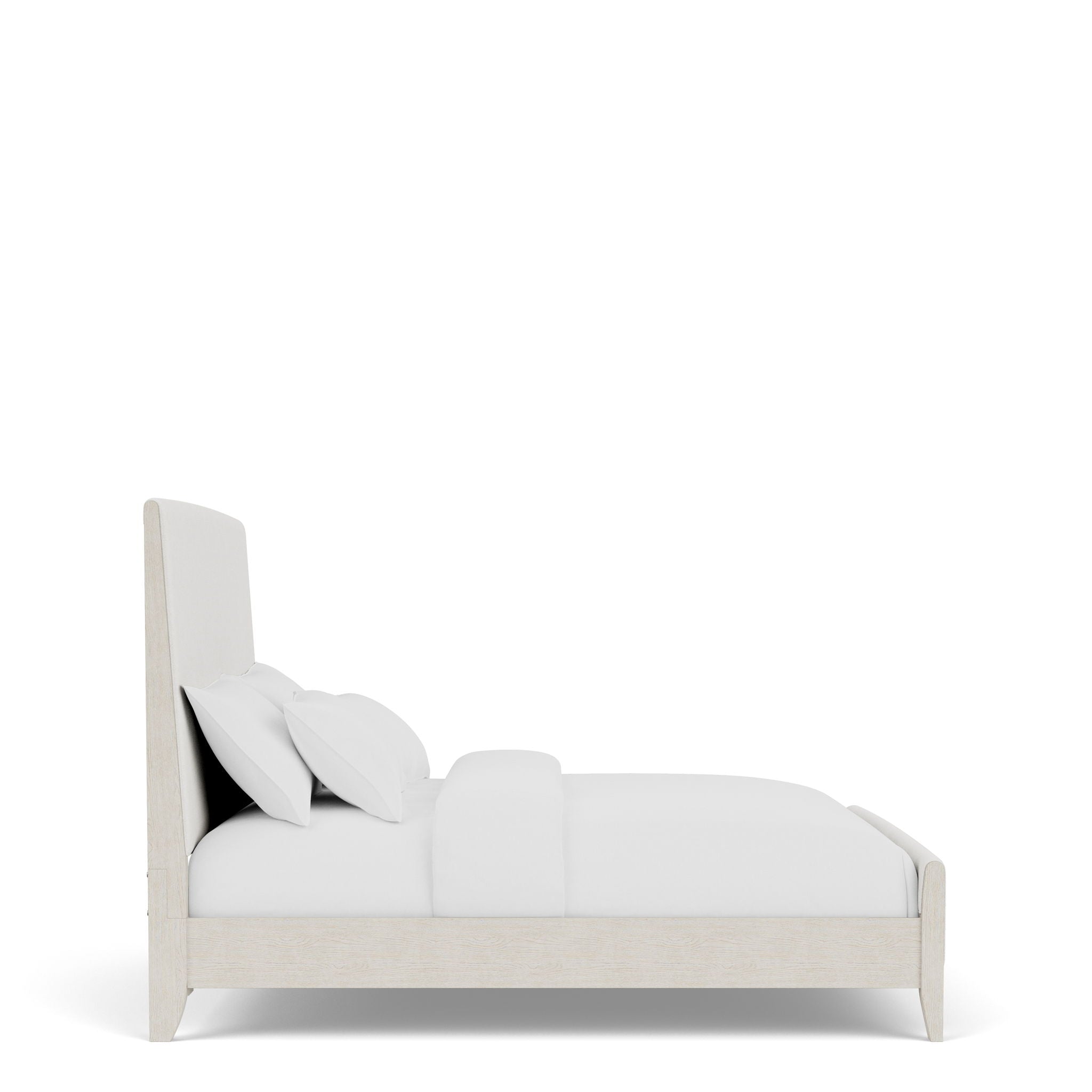 Carmella - Queen Upholstered Bed - Pebble Oak