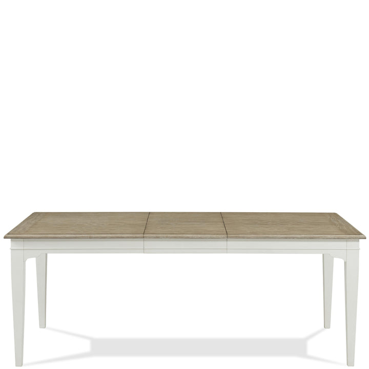 Myra - Rectangular Leg Dining Table - Natural / Paperwhite