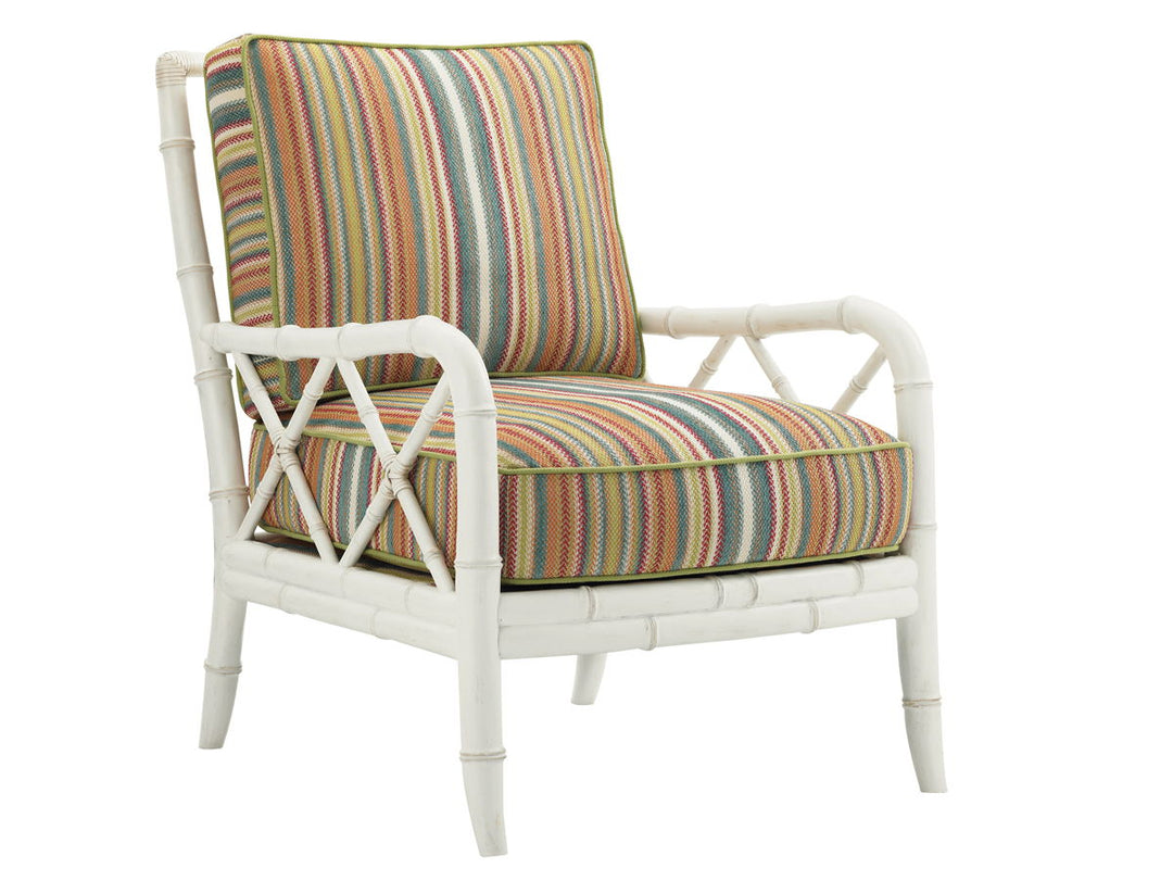 Ivory Key - Heydon Chair - White / Blue