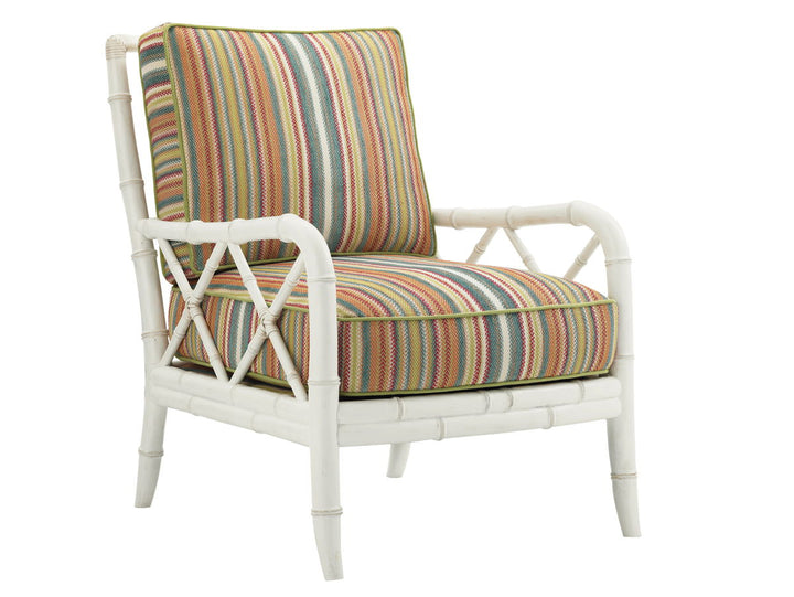 Ivory Key - Heydon Chair - White / Blue