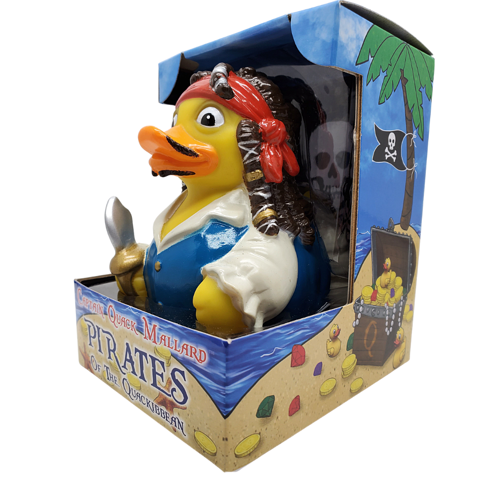 Captain Quackers Captain Quack Mallard, Pirate of the Quackibeean Rubber Duck โ Setting ...