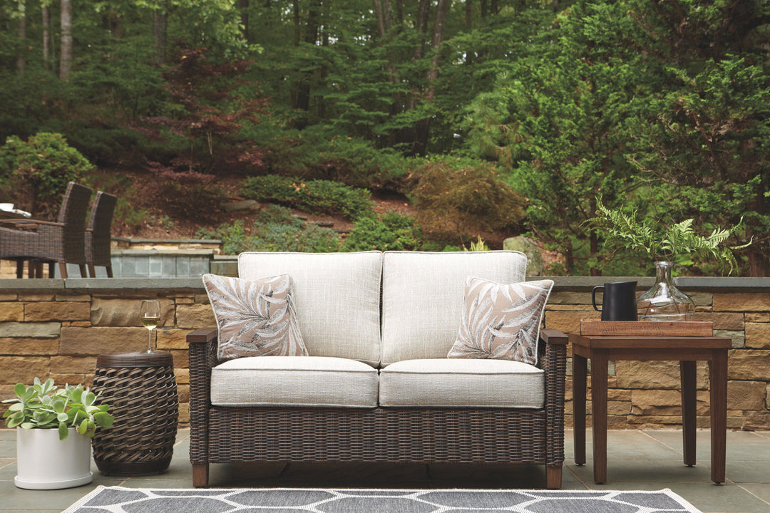 Paradise Trail - Medium Brown - Loveseat w/Cushion