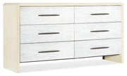 Cascade - 6-Drawer Dresser - White