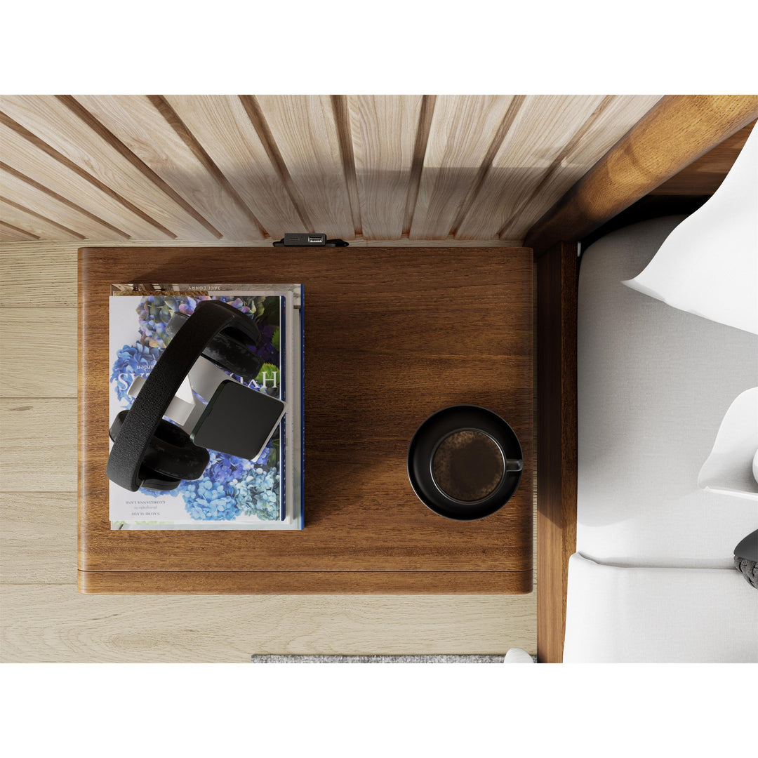 Elsie - Two Drawer Nightstand - Dark Brown