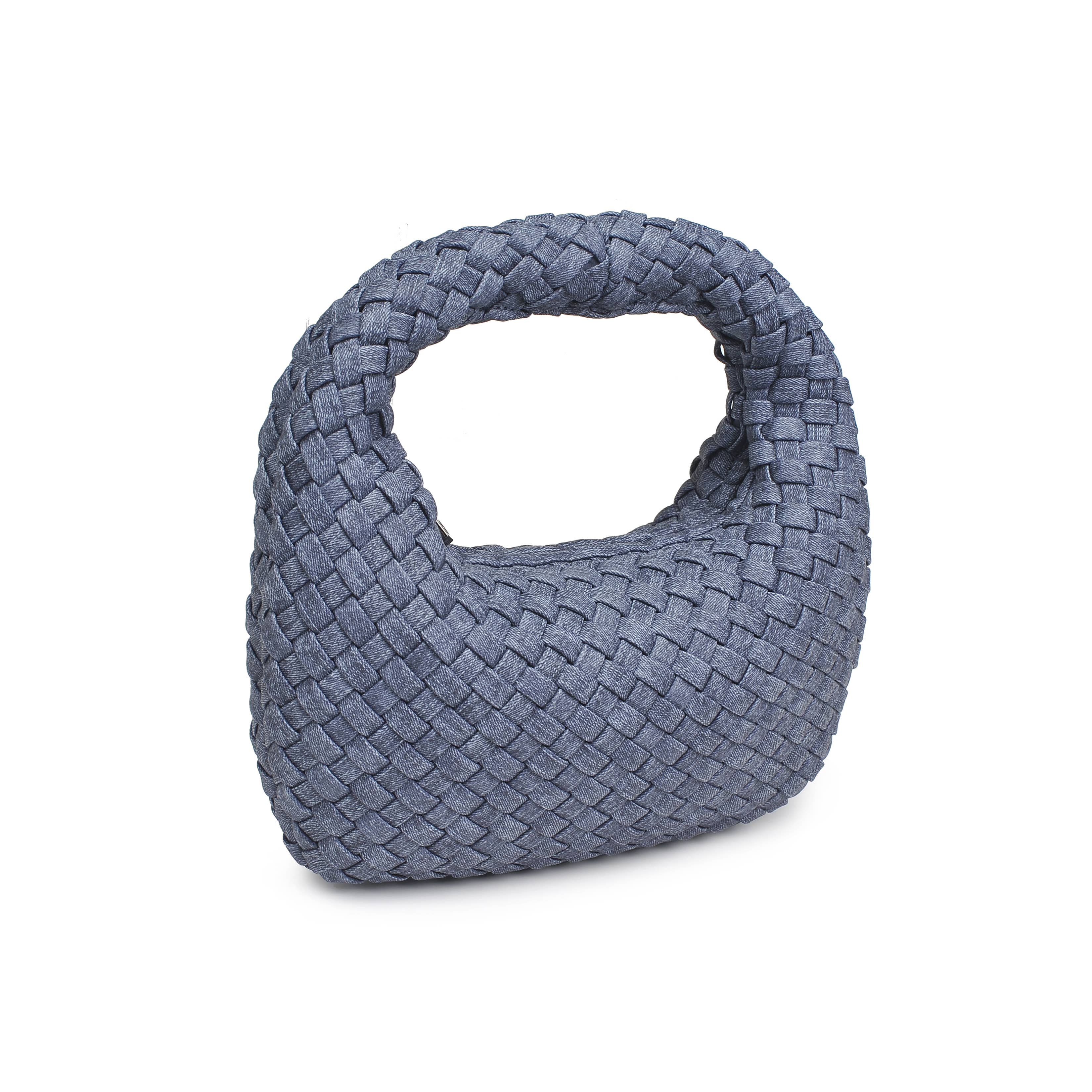 Dare to Dream - Small Woven Neoprene Clutch: Dark Denim