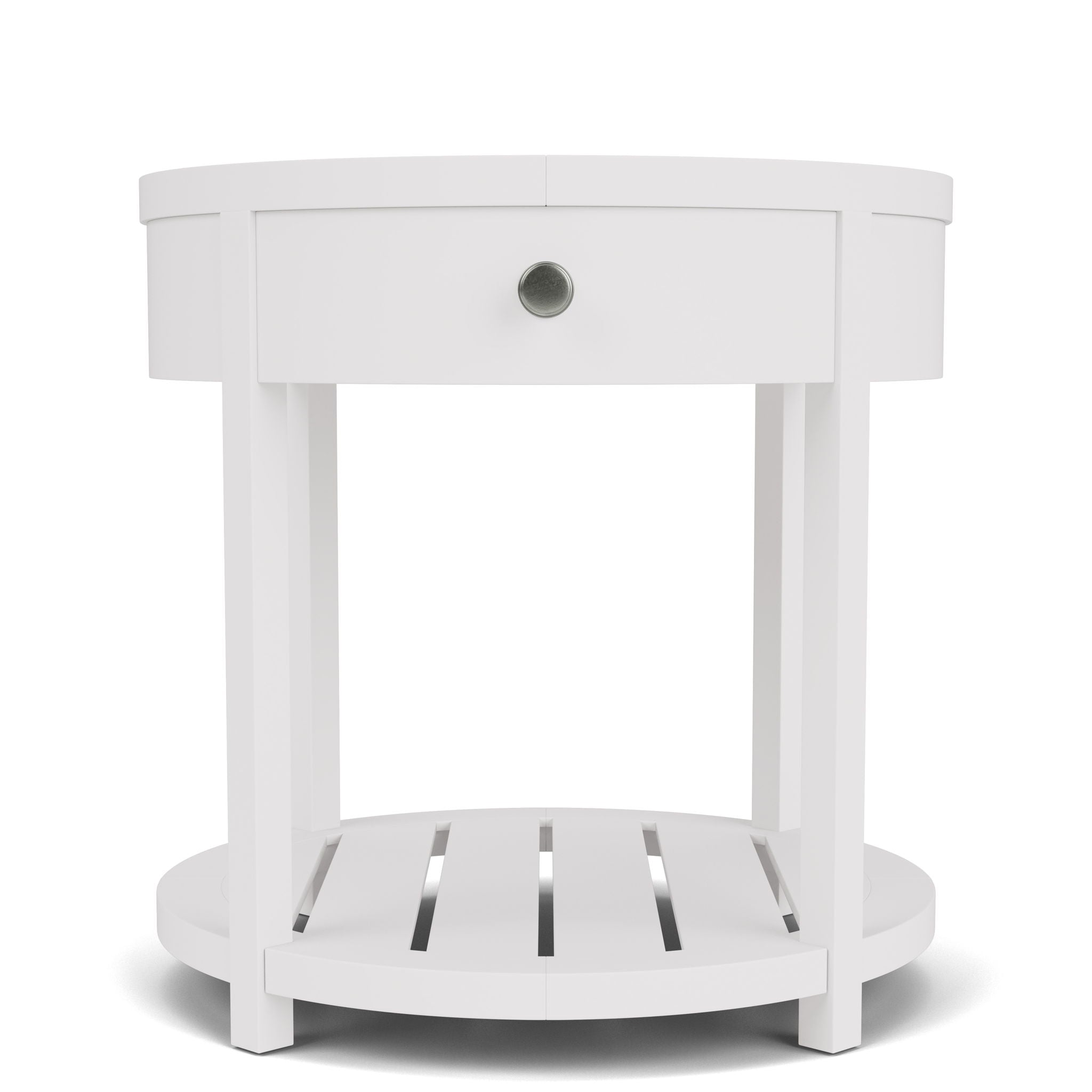 Rosalie - Round End Table - White