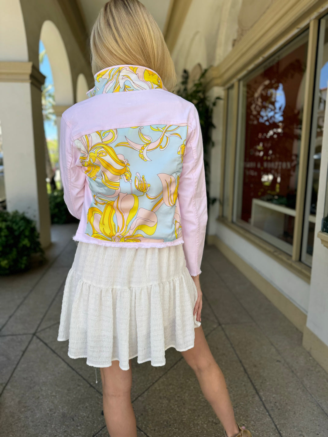 The Pink Denim Jacket / Pastel Pucci