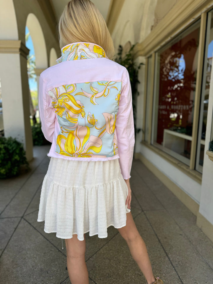The Pink Denim Jacket / Pastel Pucci