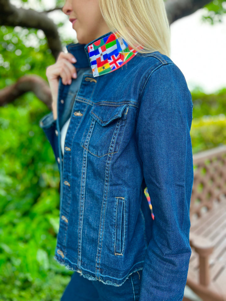 The Dark Denim Jacket / Around the World
