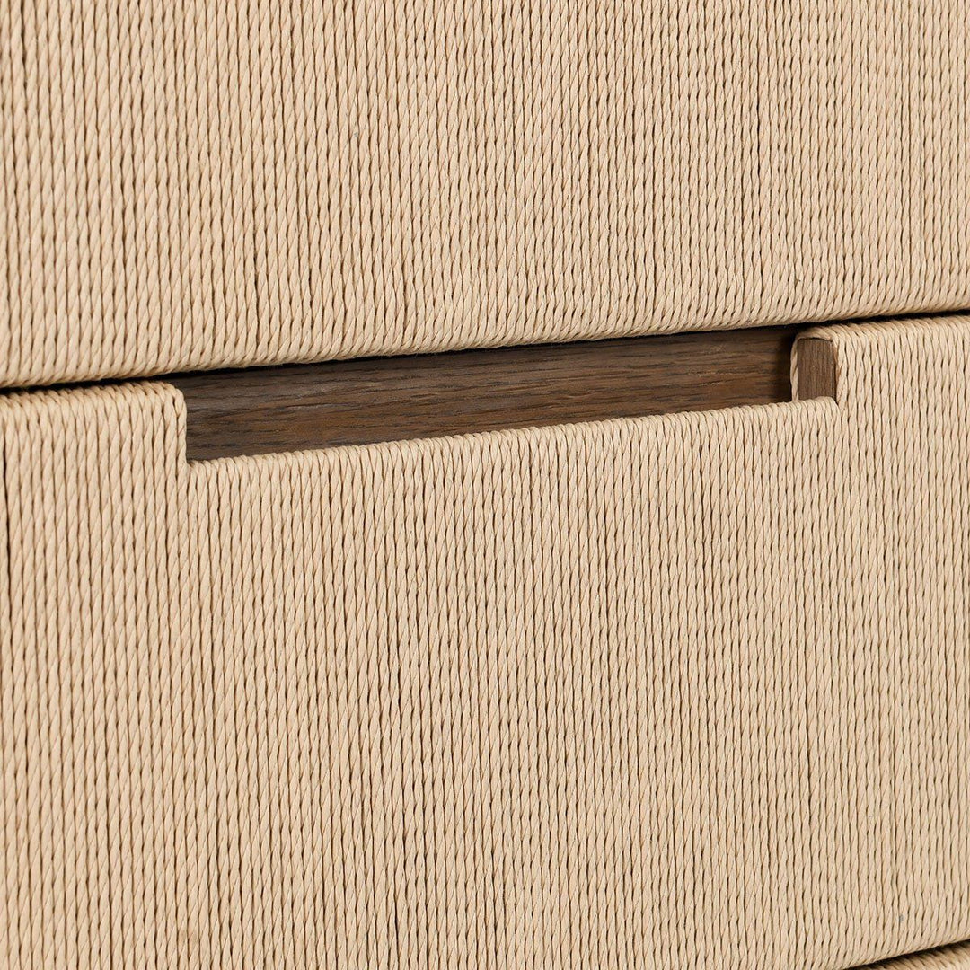 Corda - Solid Wood 6 Drawer Dresser - Brown/Natural