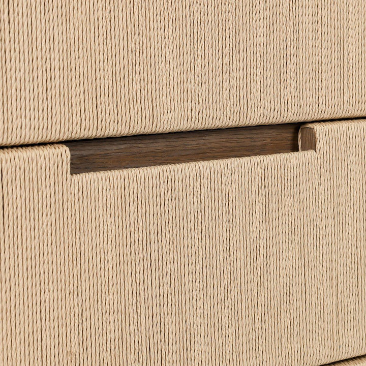 Corda - Solid Wood 6 Drawer Dresser - Brown/Natural