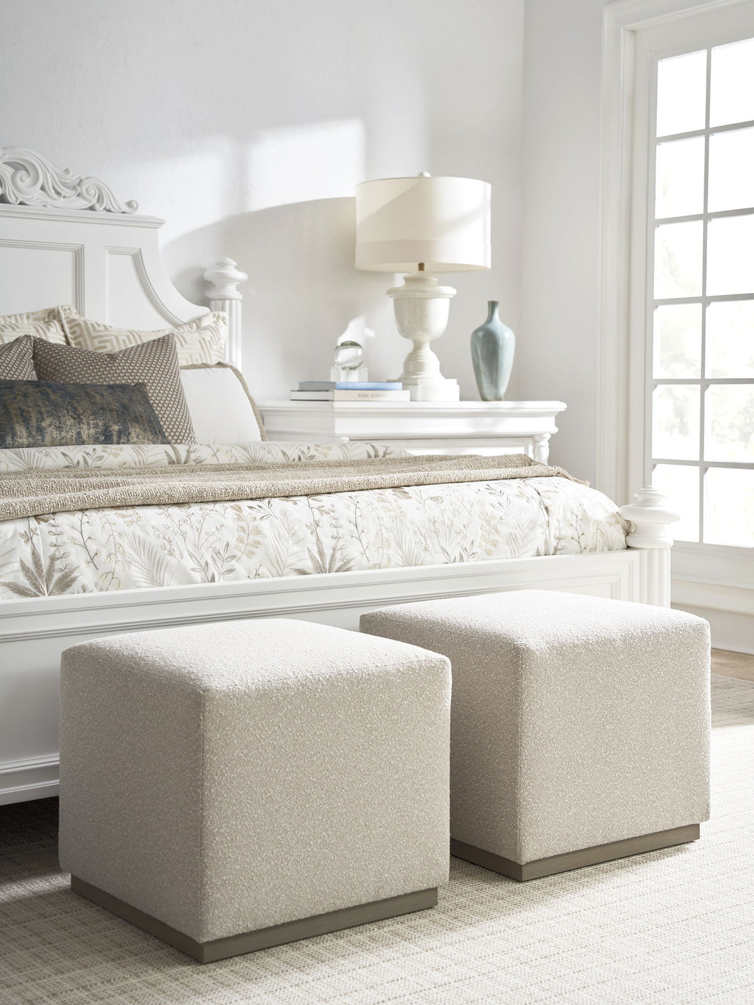 Barclay Butera Upholstery - Colby Ottoman - Beige