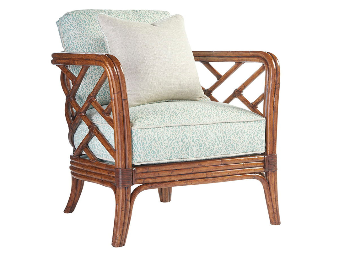 Island Estate - Palm Chair - Dark Brown / Beige