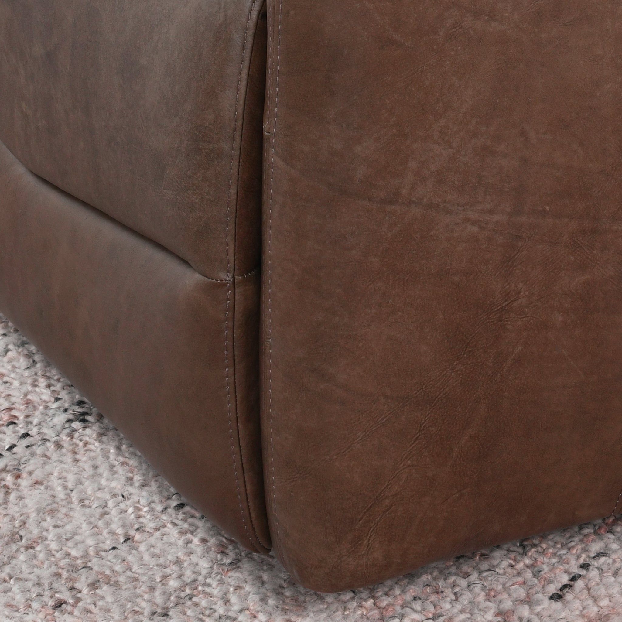 Thaya - Leather Power Recliner - Antique Brown