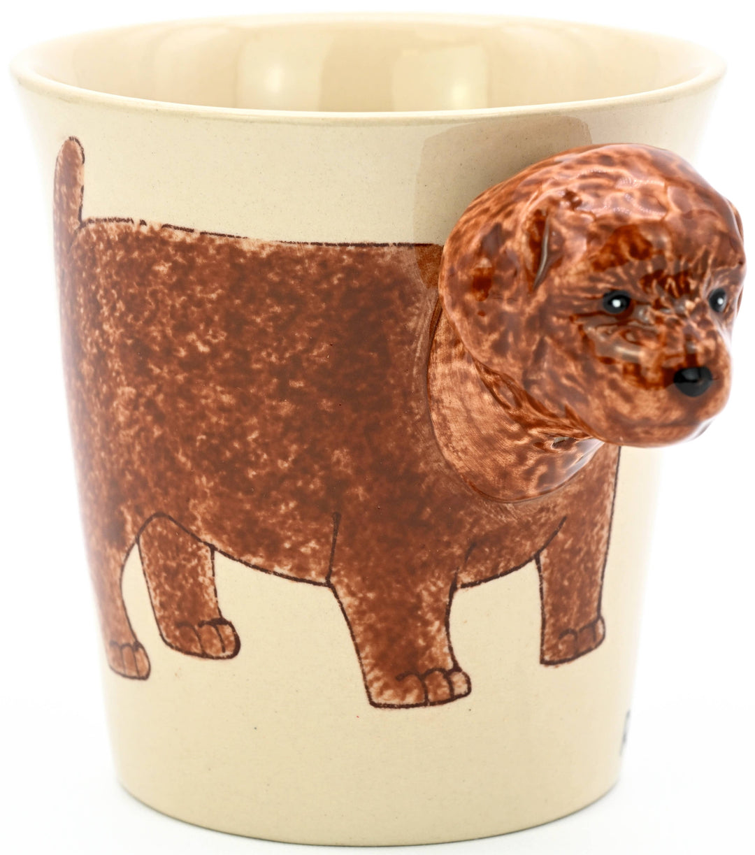 MUG199 Red poodle mug 10 oz