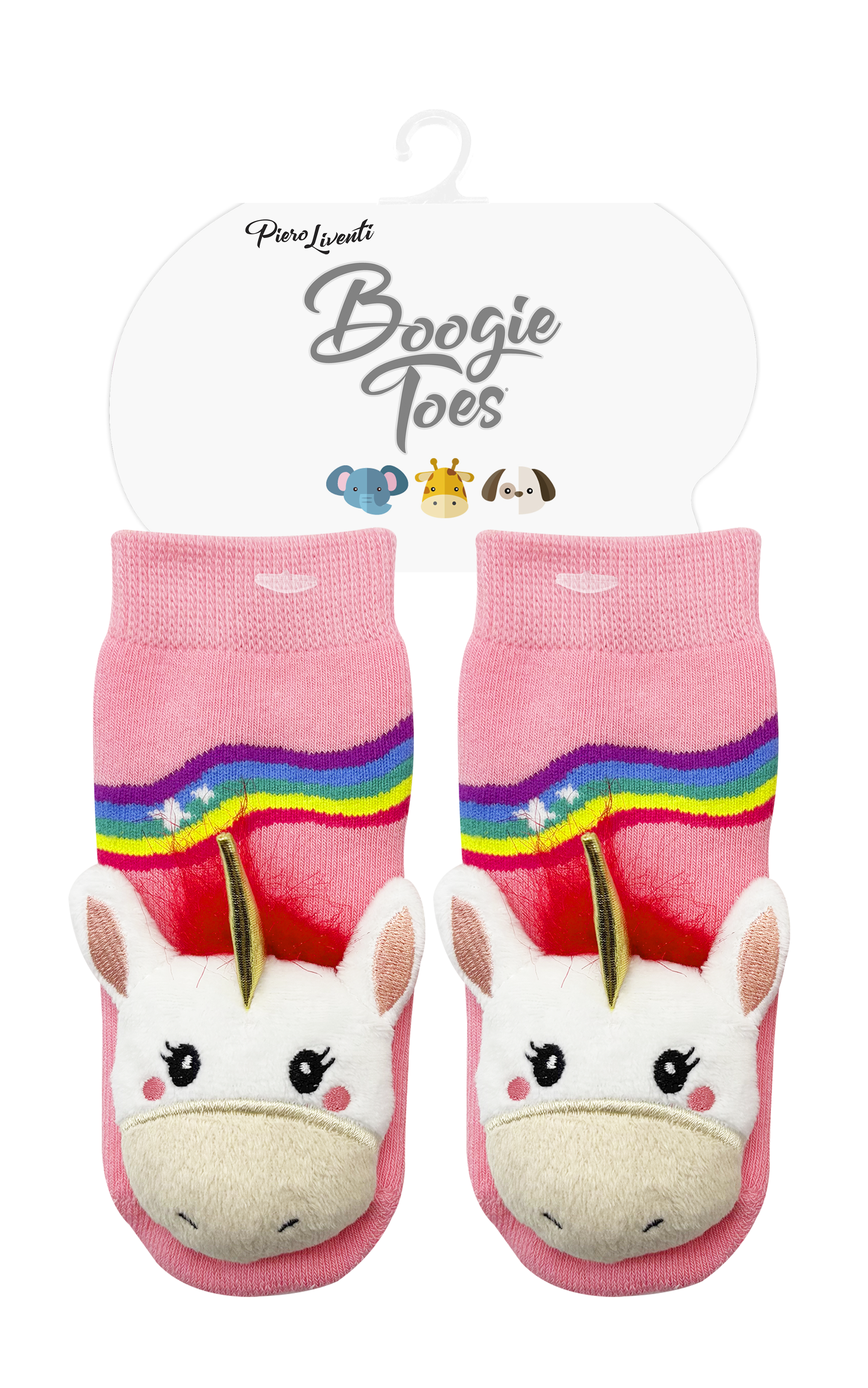 Pink Unicorn Boogie Toes Rattle Socks: 1 - 2 Y