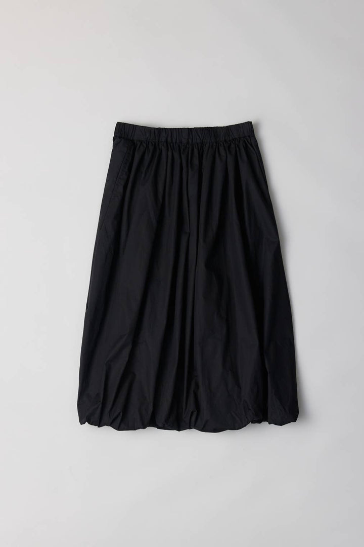 The Bella Skirt | Midi Bubble Skirt: BLACK / SMALL