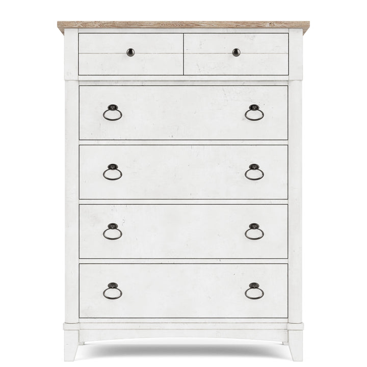 Maddox - Five Drawer Chest - White