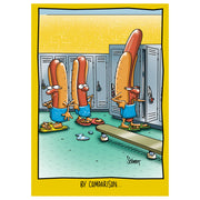 Funny Hot Dog Birthday Card