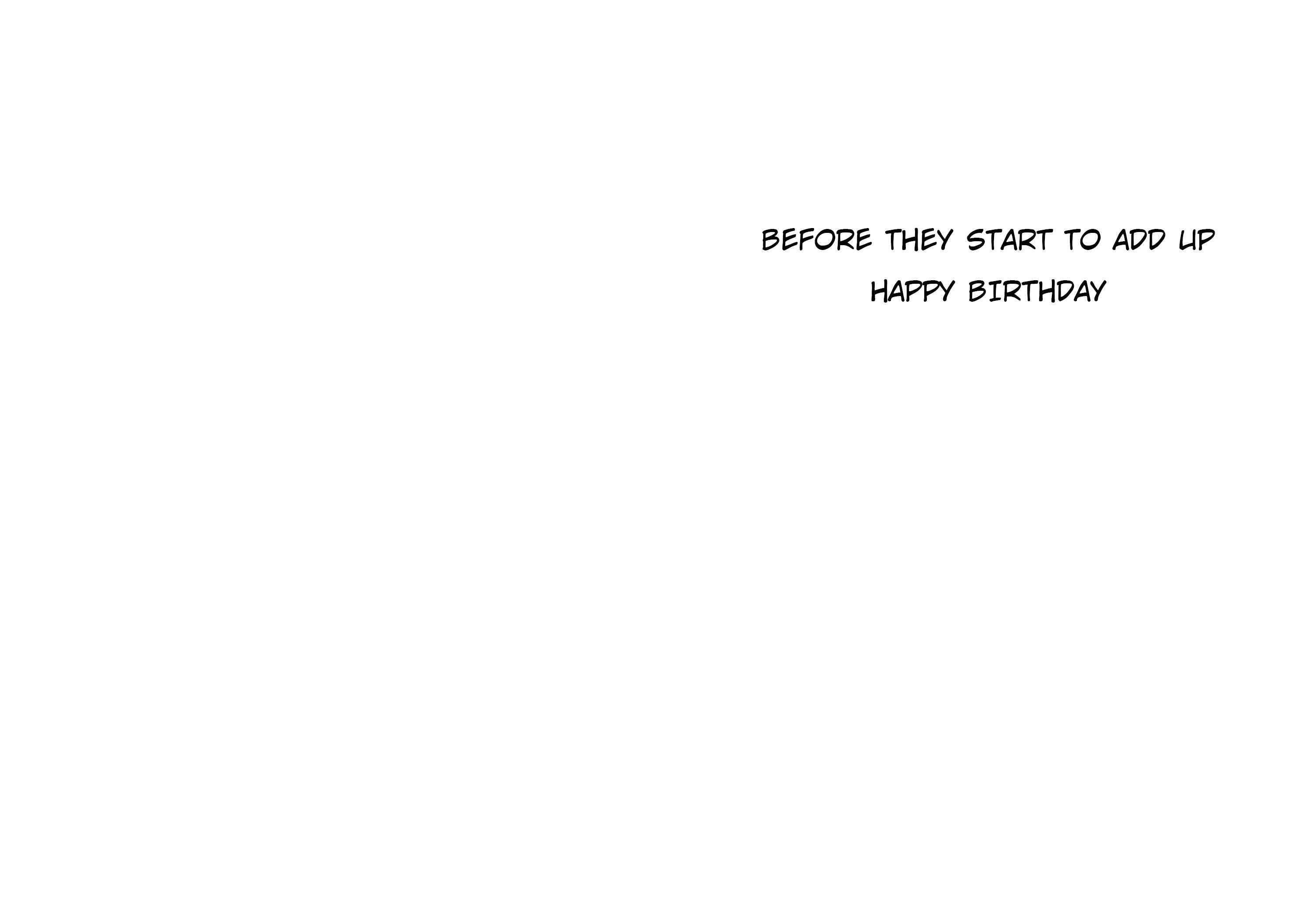 T-Rex with Calculator | Funny Birthday Card