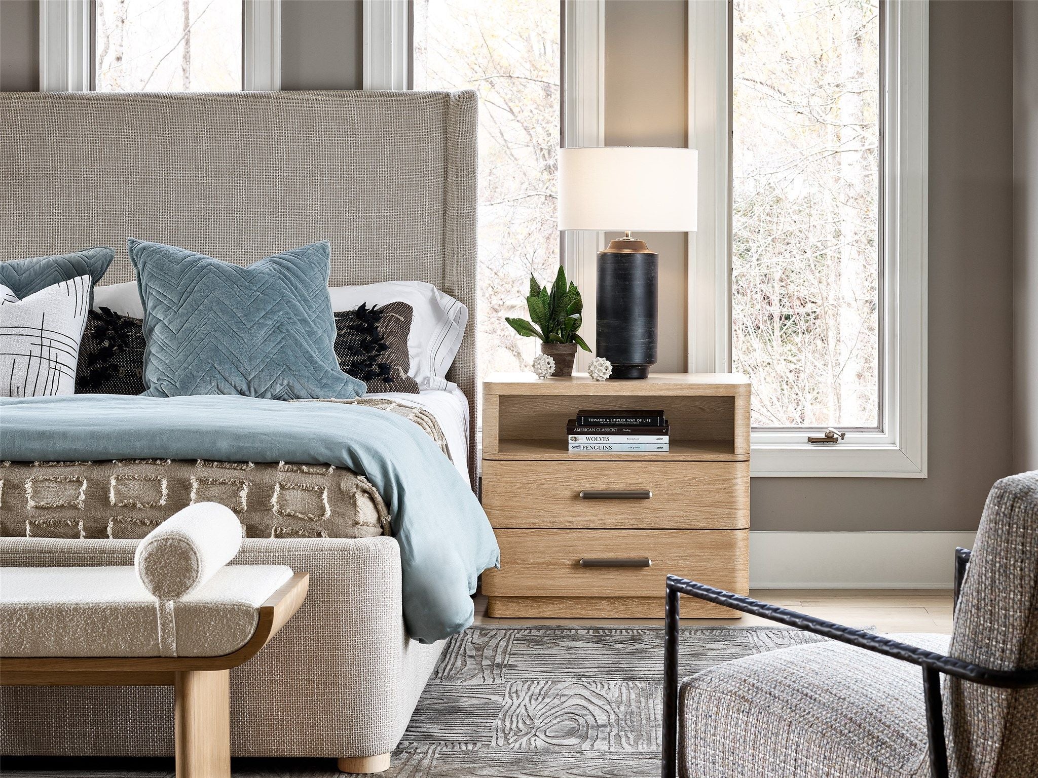 Modern - Nomad Nightstand - Light Brown