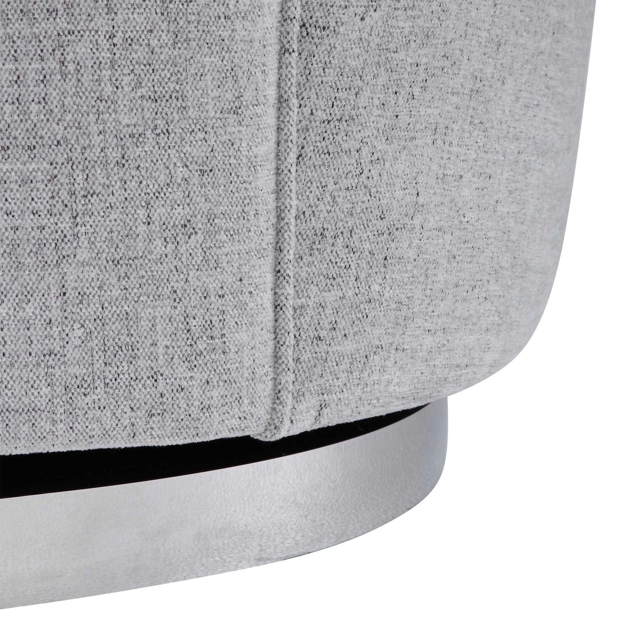 Hobart - Casual Swivel Chair - Gray