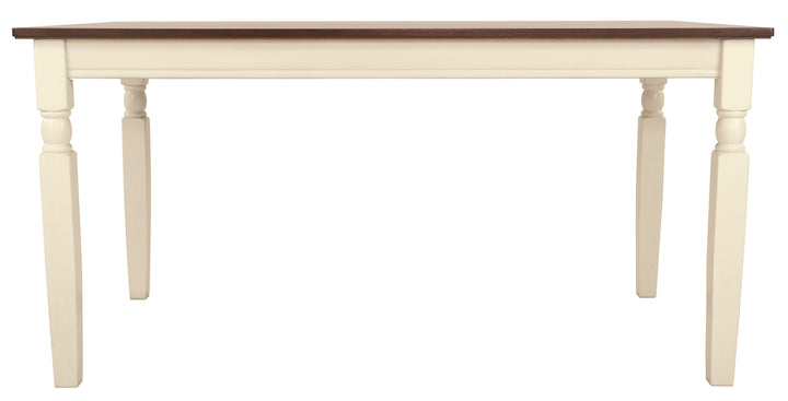 Whitesburg - Brown / Cottage White - Rectangular Dining Room Table