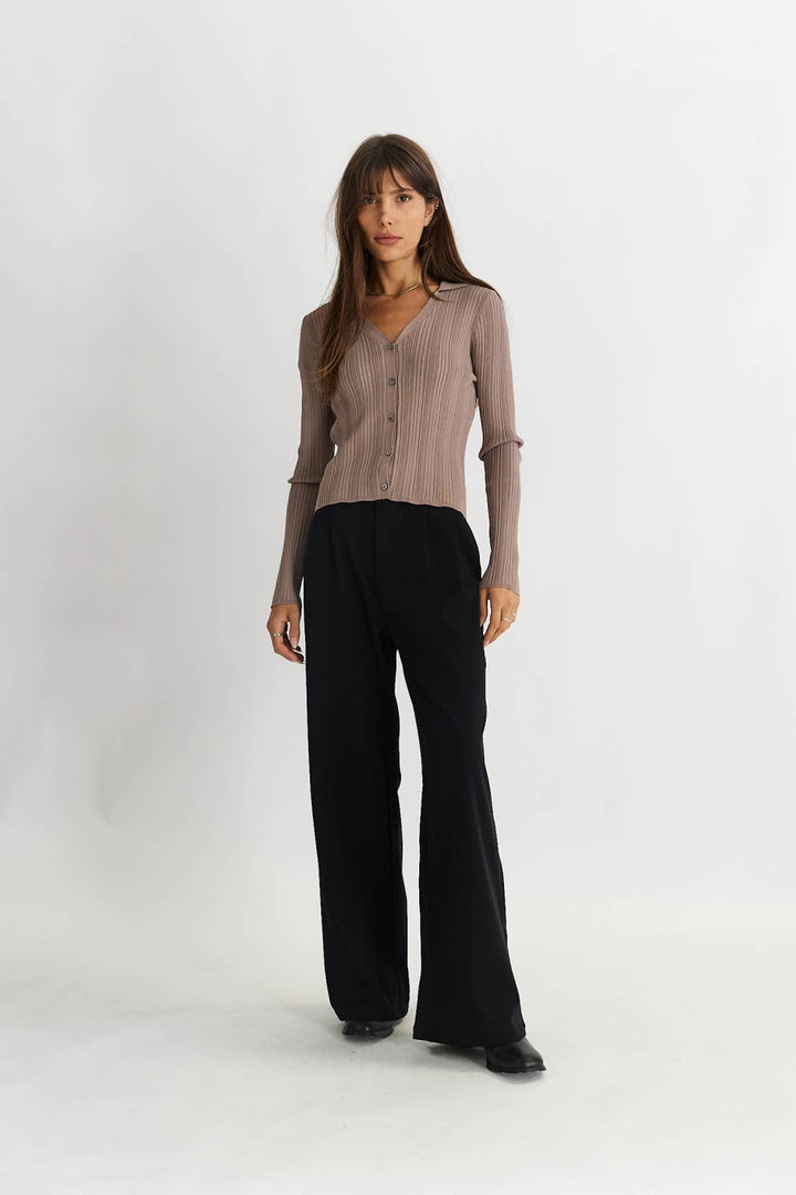 The Celine Top: TAUPE / LARGE
