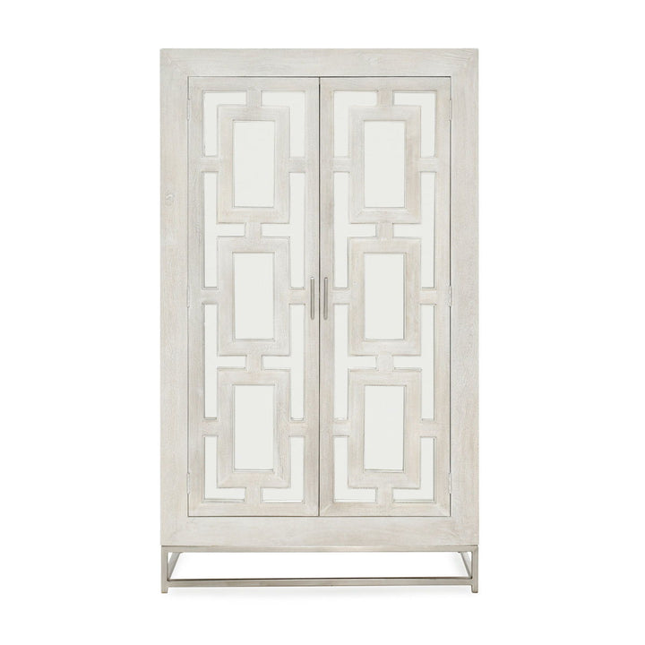 Adina - Mango Wood Tall Cabinet - White