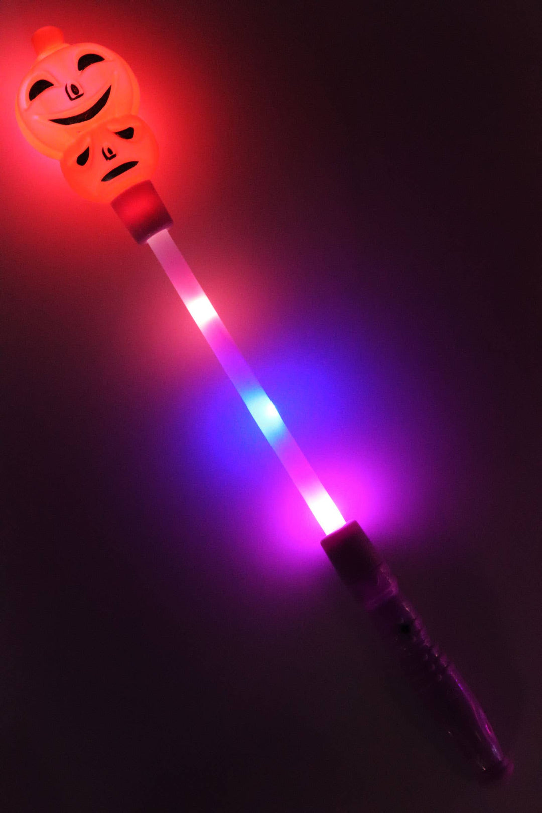Halloween Pumpkin Skull Head Light Stick Wand: ASSORTED / ONE SIZE