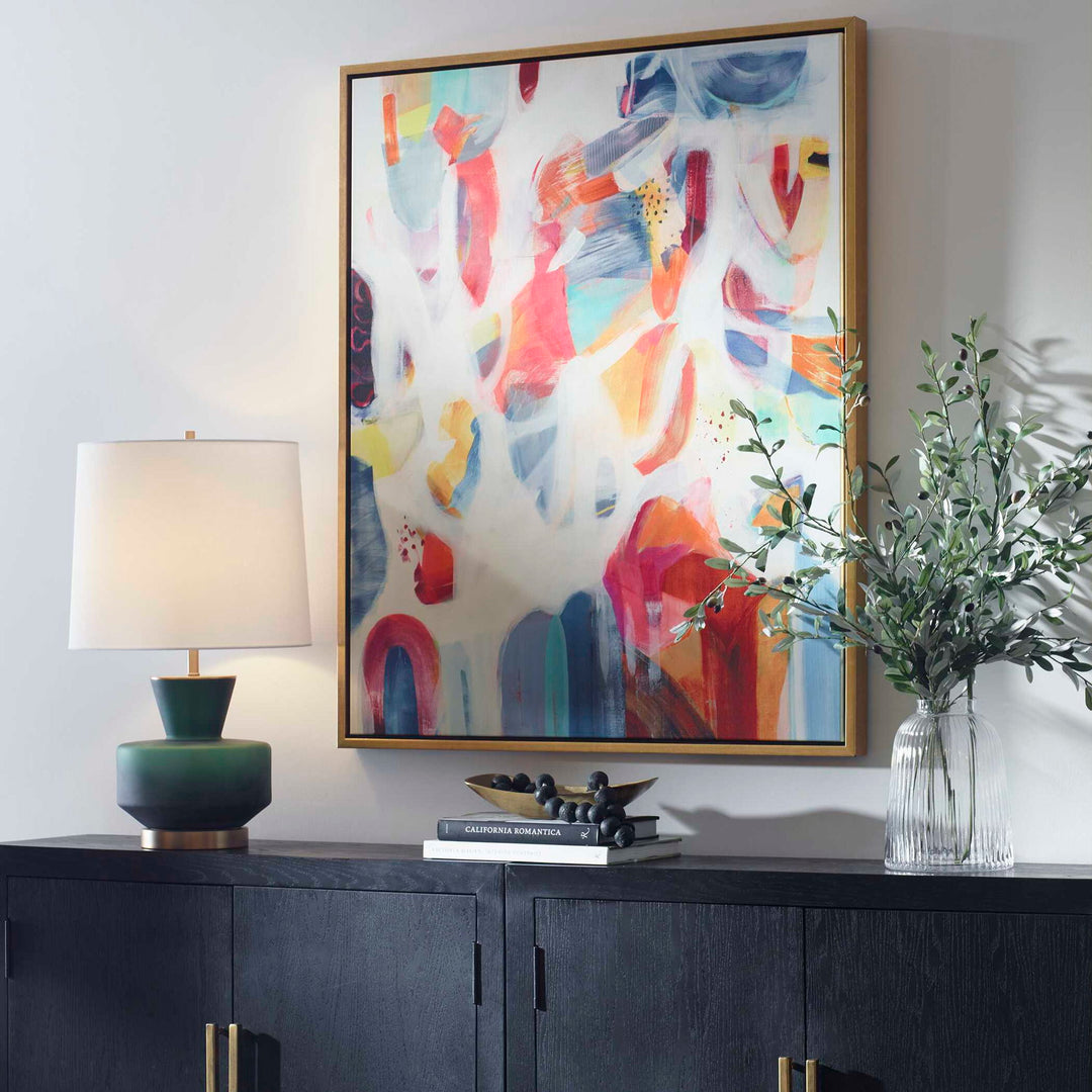 Reawaken - Framed Abstract Art - Orange