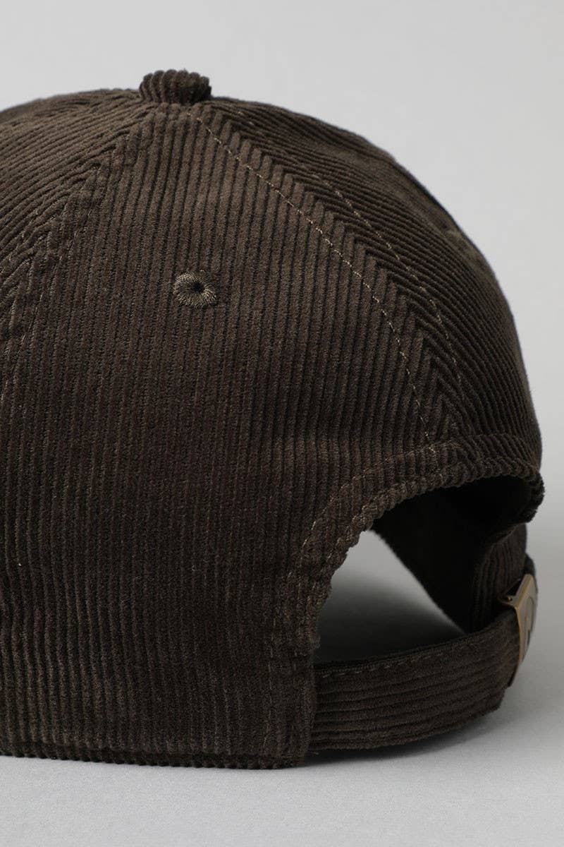Corduroy Adjustable Cotton Baseball Cap Dad Hat