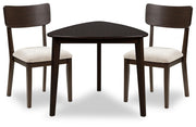 Shorbyn - 3 Pc. - Dining Table And 2 Chairs - Merlot