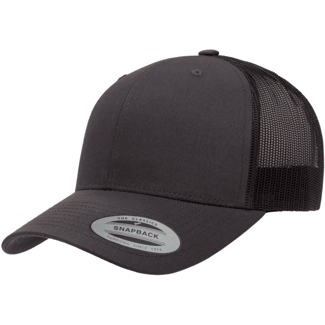 Morning Wood | Leather Patch Hat: Black / White
