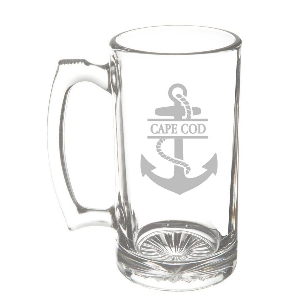 GLASSWARE - Anchor w Town Name: Stemless Wine Glass