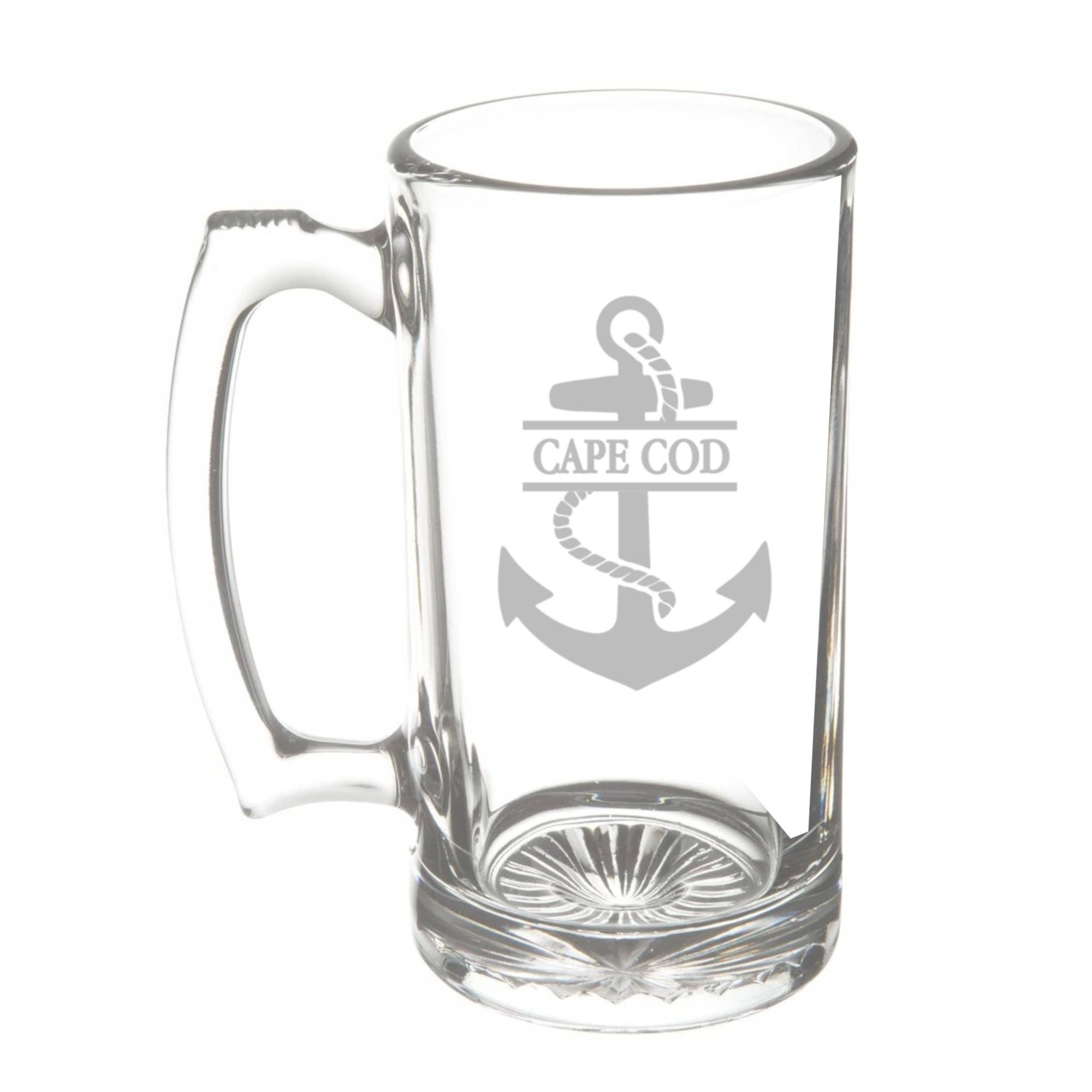 GLASSWARE - Anchor w Town Name: Stemless Wine Glass