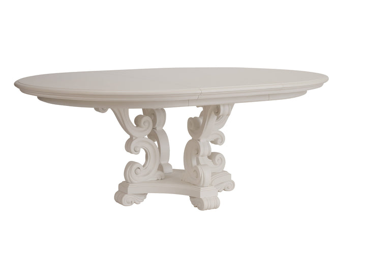 Villa Blanca - Modena Round Dining Table - White