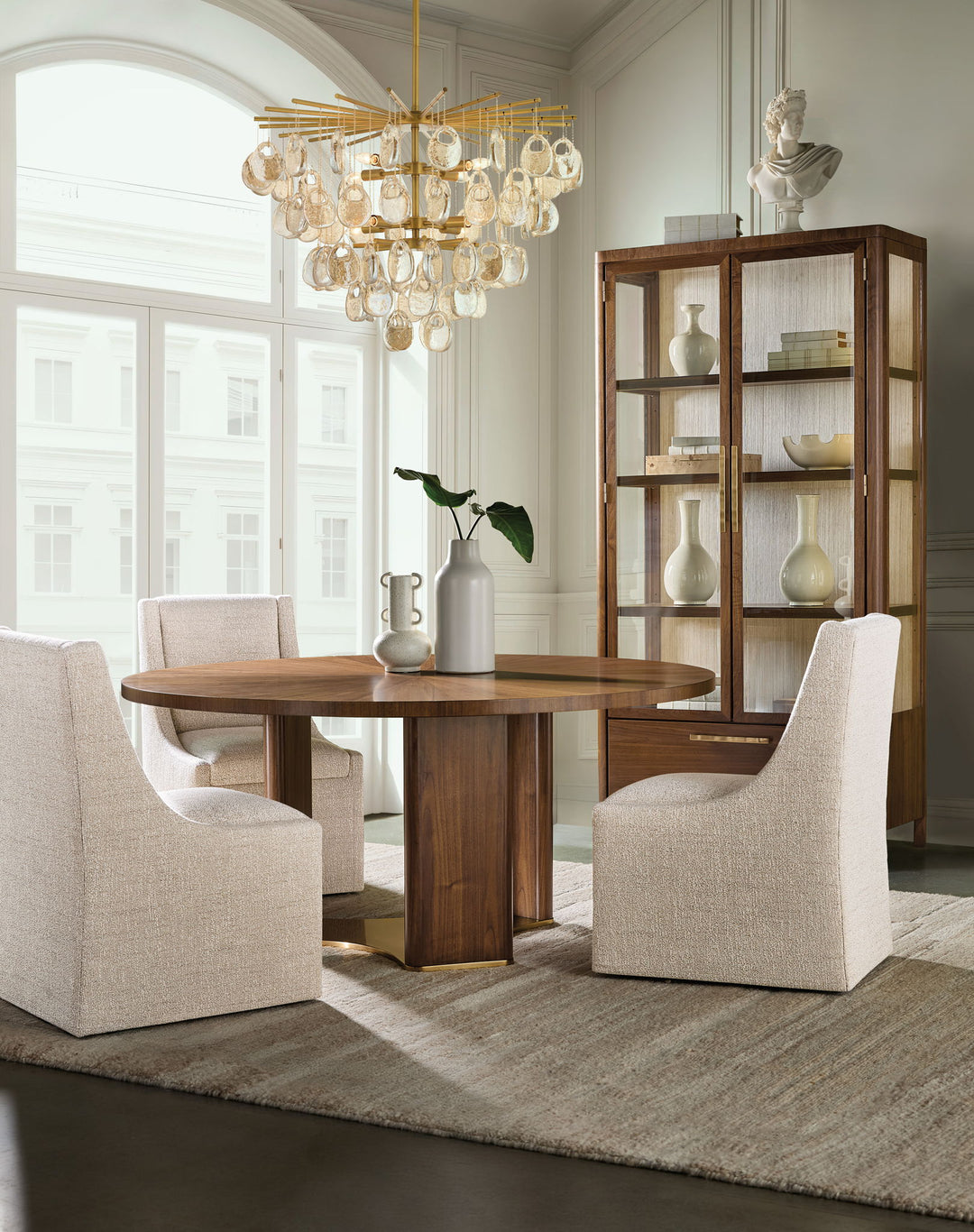 Eleana - Display Cabinet - Medium Wood